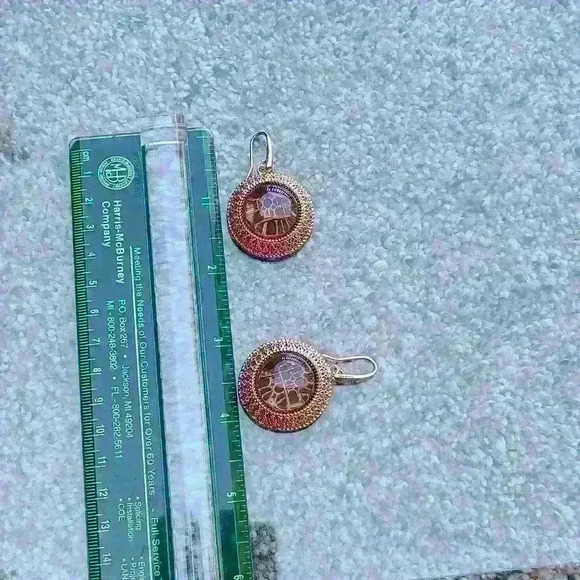 Milor Italy bronze milor Italy rose gold Tone  earrings - Picture 8 of 15